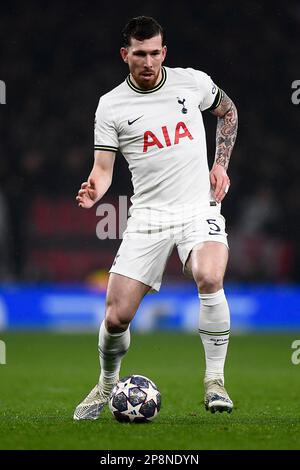 Londres, Royaume-Uni. 08 mars 2023. Pierre-Emile Hojbjerg de Tottenham Hotspur FC en action lors du match de football 16 de la Ligue des champions de l'UEFA entre le Tottenham Hotspur FC et l'AC Milan. Credit: Nicolò Campo/Alay Live News Banque D'Images