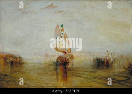 Le soleil de Venise aller à la mer 1843 par Joseph Malbord William Turner Banque D'Images