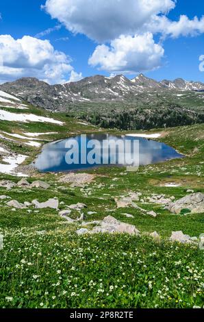 Missouri Lakes de Missouri Pass, dans la nature de la Sainte Croix, près de Fancy Pass, Red Cliff, Colorado ÉTATS-UNIS Banque D'Images