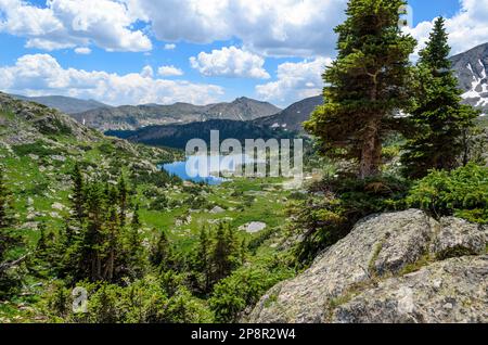 Missouri Lakes de Missouri Pass, dans la nature de la Sainte Croix, près de Fancy Pass, Red Cliff, Colorado ÉTATS-UNIS Banque D'Images