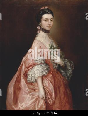 Mary Little, plus tard Lady Carr vers 1763 par Thomas Gainsborough Banque D'Images