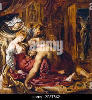 Anglais: Samson et Delilah 1604/1614 par Peter Paul Rubens Banque D'Images