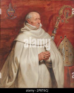 Matthaeus Yrsselius (1541-1629), Abbé de l'abbaye de Sint-Michiel à Anvers vers 1624 par Peter Paul Rubens Banque D'Images