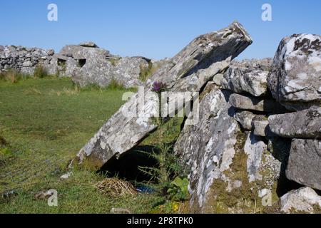 Tombé de la Cour mégalithique de Cloghanmore à Malin plus Comté Donegal EIRE Banque D'Images