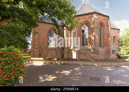 Romano salle gothique église dans la ville hollandaise d'Appingedam dans la province de Groningen. Banque D'Images