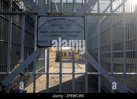 Le site historique de l'ancien pénitencier de l'Idaho était une prison fonctionnelle de 1872 à 1973 à Boise, dans l'Idaho. Banque D'Images