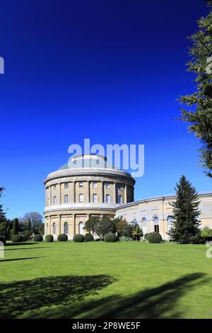 La rotonde et les jardins à Ickworth House près de Bury St Edmunds, Suffolk, Angleterre Banque D'Images