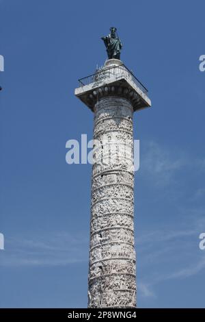 Colonne Marcus Aurelius, Rome, Italie Banque D'Images