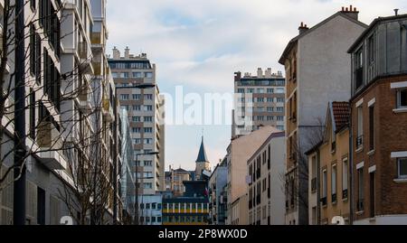 Vue sur Issy-les-Moulineaux près de Paris en France Banque D'Images