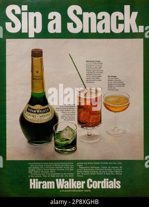 Vintage 'look' Magazine 13 juillet 1971 publication publicitaire, États-Unis Banque D'Images