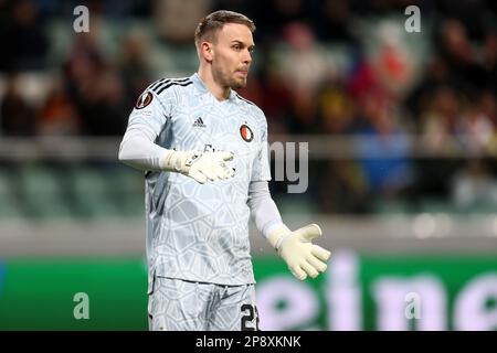 Varsovie, Pologne - 09/03/2023, Timon Wellenreuther de Feyenoord pendant la Ligue Europa de l'UEFA, Round de 16, match de football de 1st jambes entre Shakhtar Donetsk et Feyenoord sur 9 mars 2023 à l'arène Pepsi à Varsovie, Pologne - photo: Piotr Matusewicz/DPPI/LiveMedia Banque D'Images