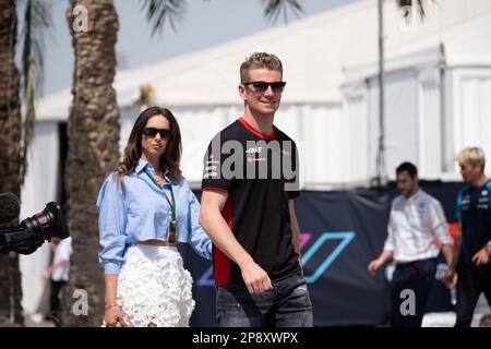 MANAMA, BAHREÏN, circuit de Sakhir, 5. Mars 2023: #27, Nico HUELKENBERG, GER, Haas F1 Team, pendant le Grand Prix de Formule 1 de Bahreïn à l'Int de Bahreïn Banque D'Images