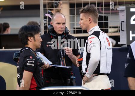 MANAMA, BAHREÏN, circuit de Sakhir, 5. Mars 2023: #27, Nico HUELKENBERG, GER, Haas F1 Team, pendant le Grand Prix de Formule 1 de Bahreïn à l'Int de Bahreïn Banque D'Images