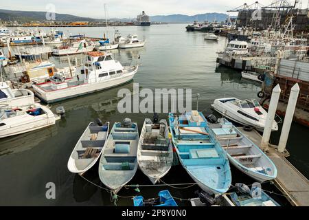 Bateaux dans la marina à Ensenada, Basse-Californie, Mexique Banque D'Images