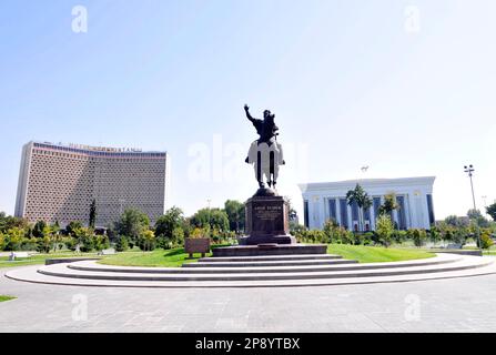 Monument d'Emir Timur à Tachkent, Ouzbékistan. Banque D'Images