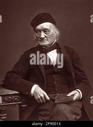 Sir Richard Owen (1804-1892), biologiste anglais, anatomiste comparatif, paléontologue et opposant à la théorie de l'évolution par la sélection naturelle de Darwin. Banque D'Images