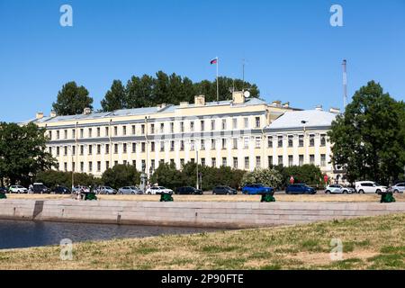 Kronstadt, Russie-vers juillet 2021 : palais italien. Le palais se trouve dans le centre de Kronstadt, dans la rue Makarovskaya. Le plus ancien bâtiment du c Banque D'Images