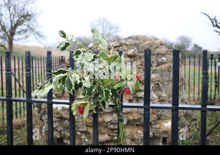 Site du château de Fotheringhay en Angleterre Banque D'Images