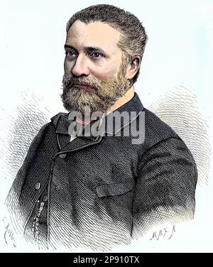 Giovanni Nicotera, 1828 - 1894, war ein italienischer Patriot und Politiker, Historisch, digital restaurierte Reproduktion von einer Vorlage aus dem 19. Jahrhundert Banque D'Images
