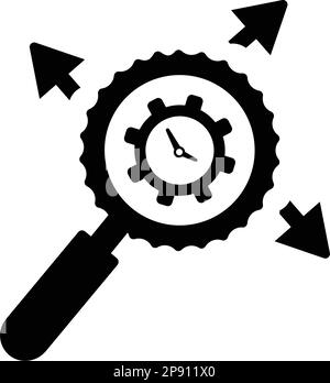 Icône d'optimisation de la réputation. Vecteur simple bien organisé et conception méticuleuse. Illustration de Vecteur