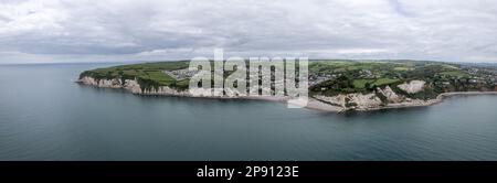 Bière, Devon - Drone photo panoramique aérienne Banque D'Images