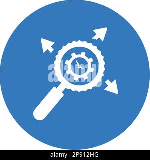 Icône d'optimisation de la réputation. Vecteur simple bien organisé et conception méticuleuse. Illustration de Vecteur