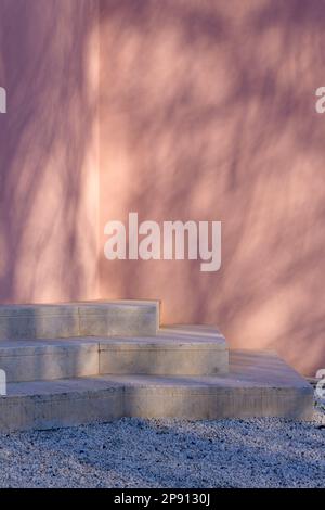 Serralves Villa, un manoir rose art déco de 1930s avec un musée d'art contemporain et un grand domaine, à Serralves, à la périphérie de Porto, Portugal. Banque D'Images