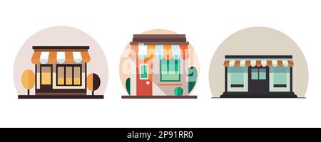 Icône de stockage définie sur fond blanc. Conception plate. Illustration vectorielle Illustration de Vecteur