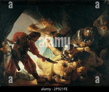 L'aveugle de Samson 1636 par Rembrandt Banque D'Images