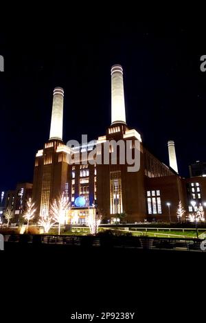 Light Festival, Battersea Power Station , Londres, Royaume-Uni Banque D'Images