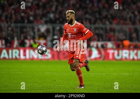 Munich, 8. Mars 2023, #13 Eric Maxim Choupo-Moting FCB, Fussball MUNICH, Allemagne. , . #13 Eric Maxim Choupo-Motant FOOTBALL, Ligue DES CHAMPIONS de l'UEFA, FC Bayern Muenchen contre PSG, Paris Saint Germain, ronde de 16 2nd jambes le mercredi 8. Mars 2023 à Munich au stade de football Allianz Arena, résultat 2:0, (photo et Copyright © Martin HANGEN/ATPimages) (HANGEN Martin/ATP/SPP) crédit: SPP Sport Press photo. /Alamy Live News Banque D'Images