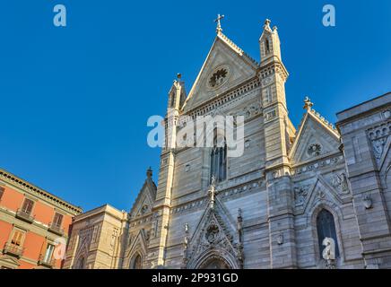 Naples, Italie - 28 mars,2019: La cathédrale de Santa Maria Assunta, mieux connue comme la cathédrale de San Gennaro Banque D'Images