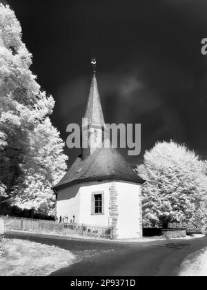 Europe, Allemagne, Hesse, Hesse Centrale, Parc naturel de Lahn-Dill-Bergland, La « Chapelle des loups » à Friebertshausen Banque D'Images