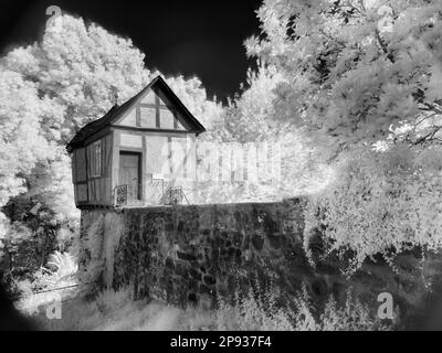 Europe, Allemagne, Hesse, Hesse Centrale, Marburger Land, Ville de Wetter, la Lusthäuschen (Rapunzelhäuschen) à Amönau Banque D'Images