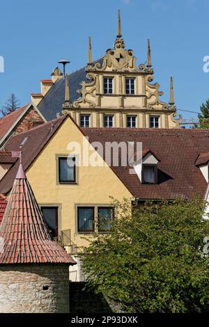 Village viticole de Sulzfeld am main, district de Kitzingen, Basse-Franconie, Franconie, Bavière, Allemagne Banque D'Images