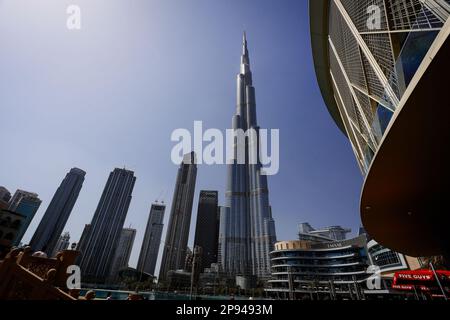DUBAÏ, ÉMIRATS ARABES UNIS. 14 octobre 2022. Vue du Burj Khalifa à Dubaï, eau crédit: ANT Palmer/Alay Banque D'Images
