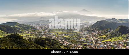Vue de Mirador de Jardina, San Cristóbal, Tenerife, îles Canaries, Espagne Banque D'Images