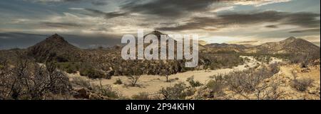 Vue aérienne du parc national de Cabo Pulmo, Baja California sur, drone du Mexique Banque D'Images