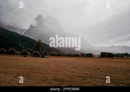 Waxenstein, Garmisch-Partenkirchen, Bavière, Allemagne, Europe Banque D'Images