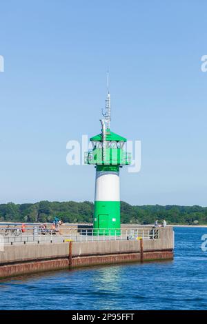 Phare, Lübeck-Travemünde, Schleswig-Holstein, Allemagne, Europe Banque D'Images