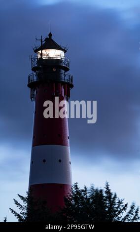 Phare Hörnum, île de Sylt Banque D'Images