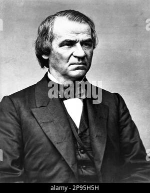 Andrew Johnson ( 1808 – 1875 ) , 17th Président des États-Unis de 15 avril 1865 – 4 mars 1869 . Photo de Matthew Brady , vers 1860 . - Presidente della Repubblica - Etats-Unis - ritratto - portrait - cravatta - cravate - collet - colletto - ETATS-UNIS - STATI UNITI --- Archivio GBB Banque D'Images