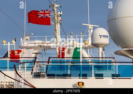 Bateau de croisière Diamond Princess, Puerto de Pichilingue, la Paz City, Baja California sur, Mexique Banque D'Images