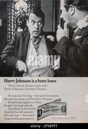 Vintage 'Life' Magazine 14 juin 1968 annonce de publication, États-Unis Banque D'Images