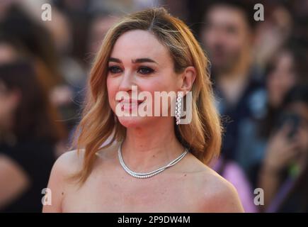 Malaga, Espagne. 10th mars 2023. L'actrice espagnole Marta Hazas assiste au tapis rouge du Festival du film de Malaga 2023. L'édition 26th du Festival du film de Malaga présente les meilleures projections de cinéma espagnol en compétition de 10 mars à 19th. Le Festival du film espagnol de Malaga s'est établi comme l'un des événements majeurs du cinéma espagnol et comme promoteur de la culture cinématographique en Espagne et en Amérique latine. (Photo de Jesus Merida/SOPA Images/Sipa USA) Credit: SIPA USA/Alay Live News Banque D'Images