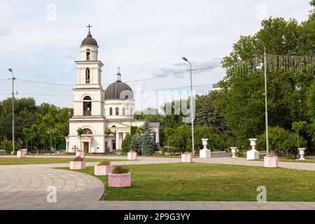 Chisinau, Moldova - 26 juin 2018 : la cathédrale de la Nativité du Christ est la principale cathédrale de l'Église orthodoxe moldave dans le centre de Chișinău. Banque D'Images