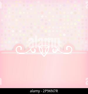 Modèle de cadre calligraphique pour carte de vœux ou invitation Illustration de Vecteur