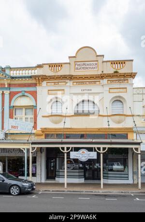 Édifice Fred Monsour à Adelaide Street, Maryborough, Queensland, Queensland, Australie Banque D'Images