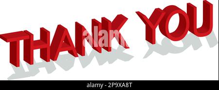 Bannière de remerciement. Imprimé géométrique plat tendance, style rétro. Simple phrase typographique minimale. Décoration créative Illustration de Vecteur