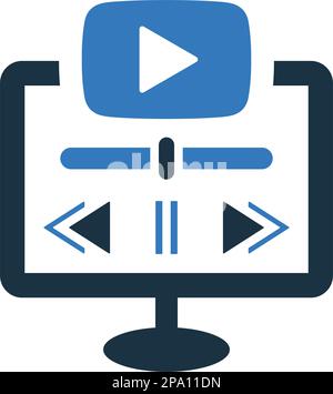 Lecteur, vidéo, icône de lecture multimédia - utilisation parfaite pour concevoir et développer des sites Web, des fichiers imprimés et des présentations, des supports promotionnels, Ilustreti Illustration de Vecteur